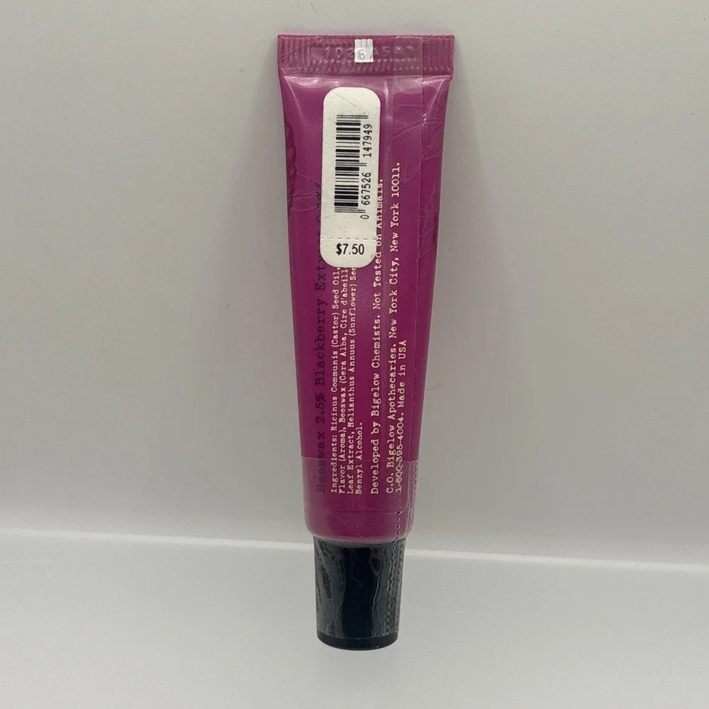 Bath & Body Works CO Bigelow Lip Gloss Shine Organics 604 Ripe Blackberry Sealed